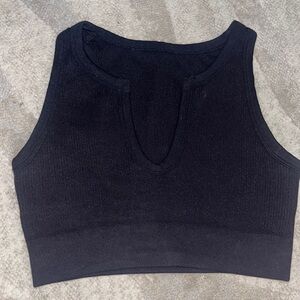 Black crop top